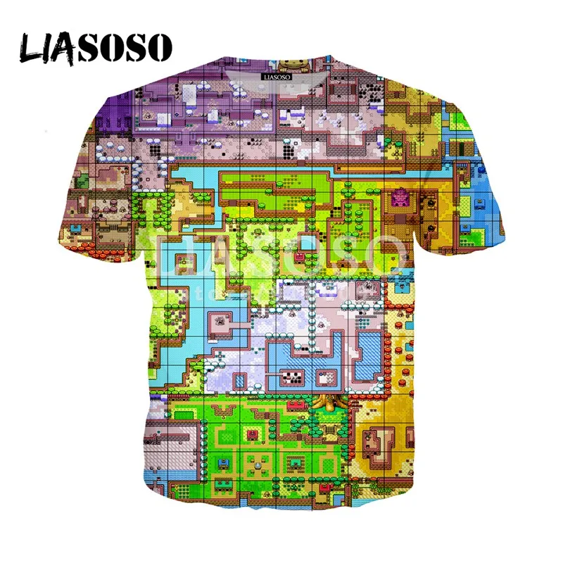 LIASOSO новая игра Zelda карты рубашки 3D печать футболка/Толстовка хипстер хорошее