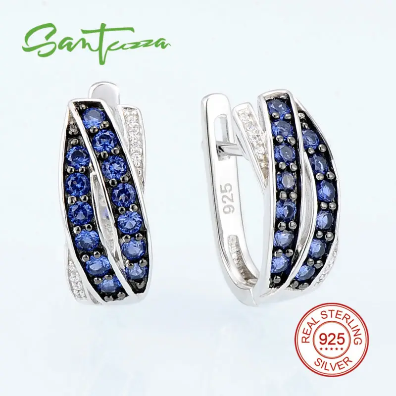 E304370SBZZSK925-SV1-Silver Earrings