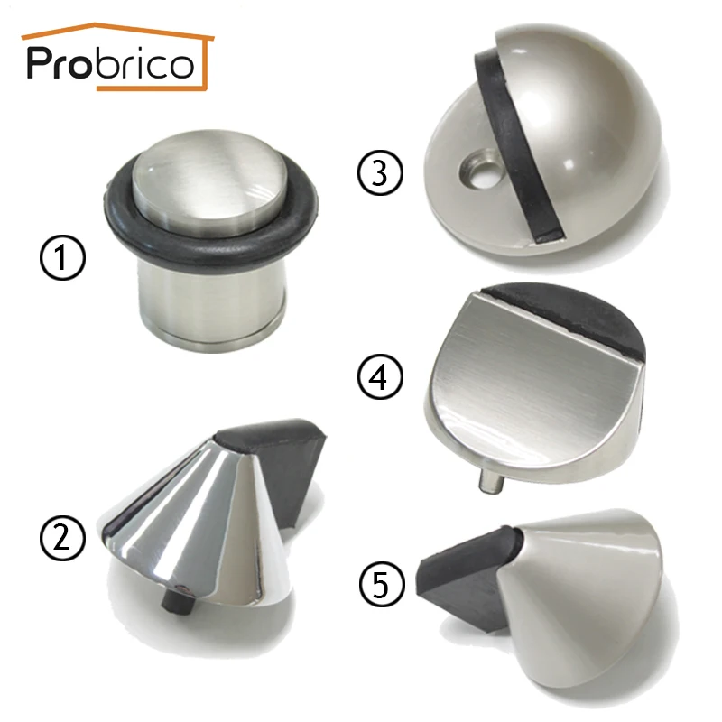 Door Hardware Hardware Probrico Door Stop Polished Chrome Cone