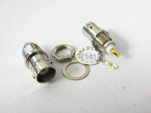 

BNC Female Jack Soldering connectors Adapter front panel mount wire connector terminals NEW