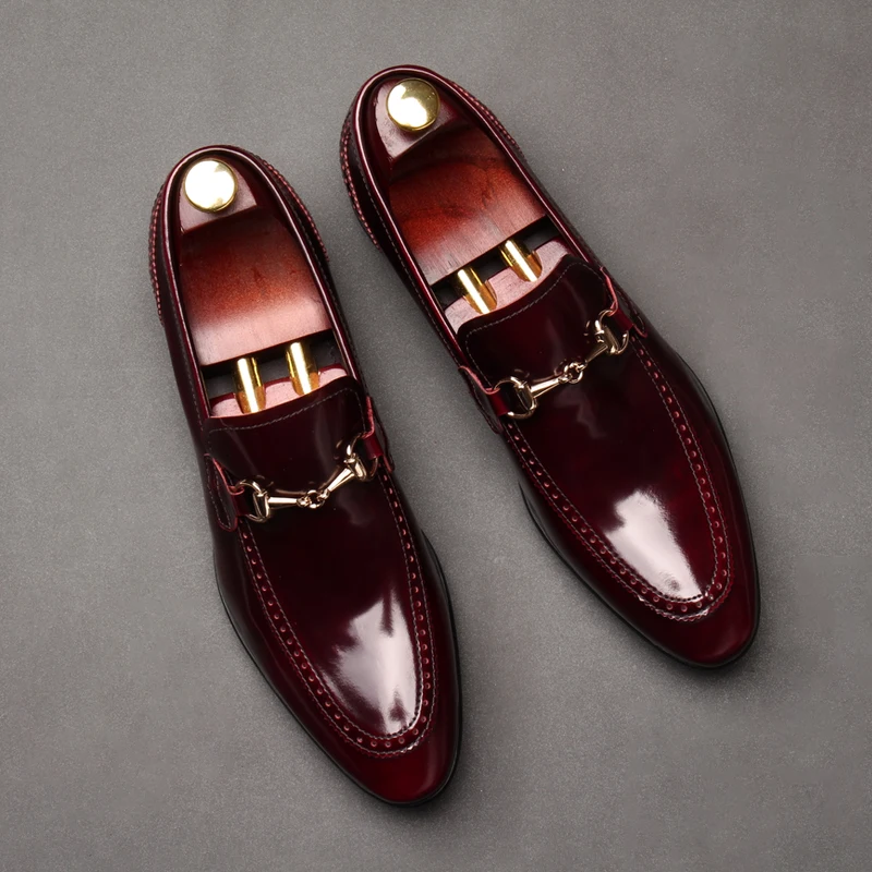 men's flat heel formal shoes