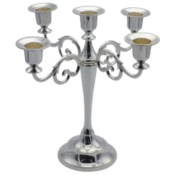 

5-Candle Metal Candelabra Tall Candle Holder Wedding Event Candelabra Candle Stand