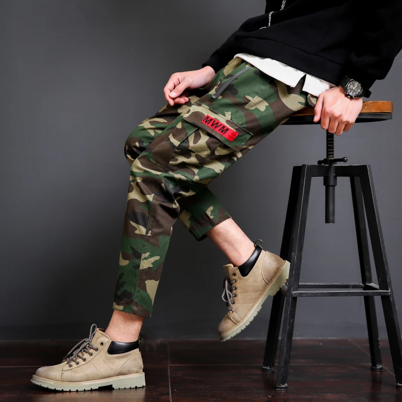 Pants Male Camo Jogger Casual Plus Size Cotton Trousers Multi Pocket ...