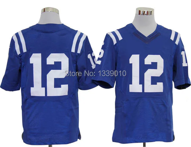 Cheap American Football Jerseys For All Team Mens 12 Royal Blue Elite