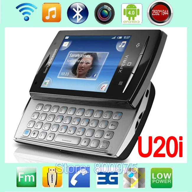Оригинальный Sony Ericsson Xperia X10 mini pro U20 u20i мобильный телефон разблокирован 3G Wifi GPS 5MP