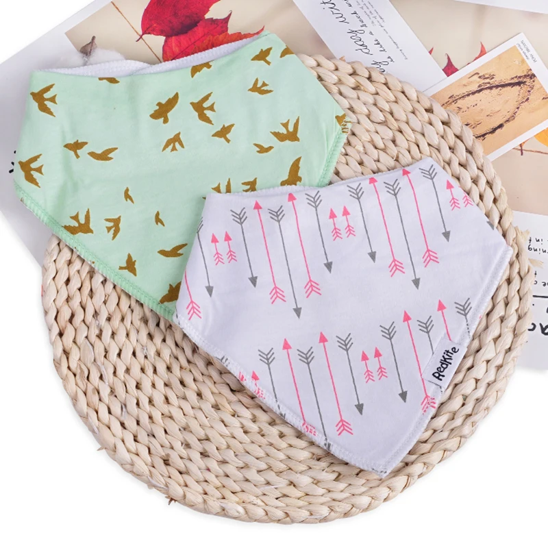 

Redkite Baby Bibs Triangle Easy Washing 100% Cotton Snap Design newborn