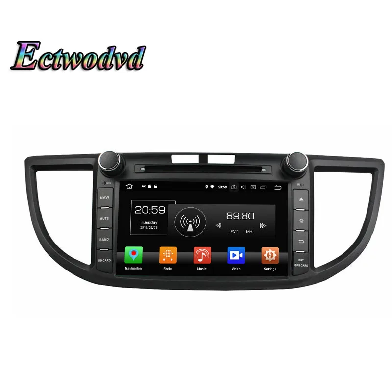 

Ectwodvd Octa Core 4G Android 8.0/Quad Core Android 8.1 Car Multimedia DVD Player For Honda CRV 2012 2013 2014 Radio Tapes GPS