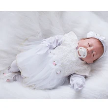Super Sleeping Realistic Girl Baby Dolls 20 Inch Lifelike Reborn Babies Alive Toy With Rooted Moahir Kids Birthday Xmas Gift