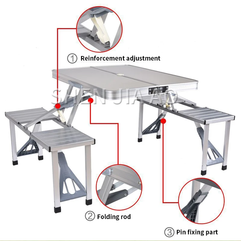 Открытый складной стол из алюминиевого сплава портативный стол и стул Кемпинг Пикник переносная комбинированная Таблица и стул