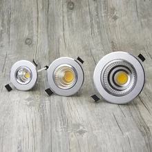 Możliwość przyciemniania LED typu Downlight oświetlenie punktowe sufitu COB 6W 9W 12W 15W Led żarówka sypialnia kuchnia kryty oświetlenie sufitowe do wbudowania