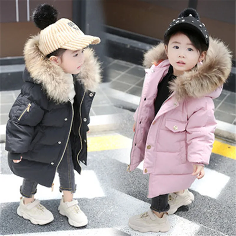 Scsech  Boys Girls Winter Coat Children Parkas Outerwear & Coats Pattern Warm Down Hooded Coat Boys Girls Clothes Jacket S8E05 (2)