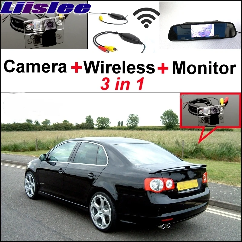 Lisslee Special Camera Wireless Receiver + Mirror Monitor Easy Parking System For Volkswagen VW Bora Jetta GLi Sagitar Vento A5