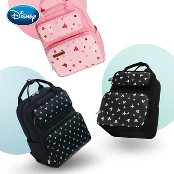 

Disney Large Capacity Mummy Bag Baby Mickey Mouse Diaper Bag Travel Backpack Nursing Bags for Baby Mother Maternity Nappy Bags