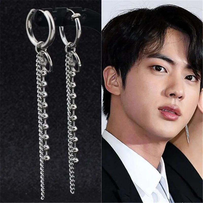 KPOP DNA корейские серьги гвоздики для мальчиков Bangtan 1 шт. модные ювелирные изделия