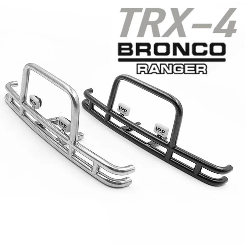 Parachoques Delantero del Coche RC TRX-4 RC Crawler Car Piezas de Accesorios Parachoques Delantero de Metal para 1//10 Escala TRX4 82046-4