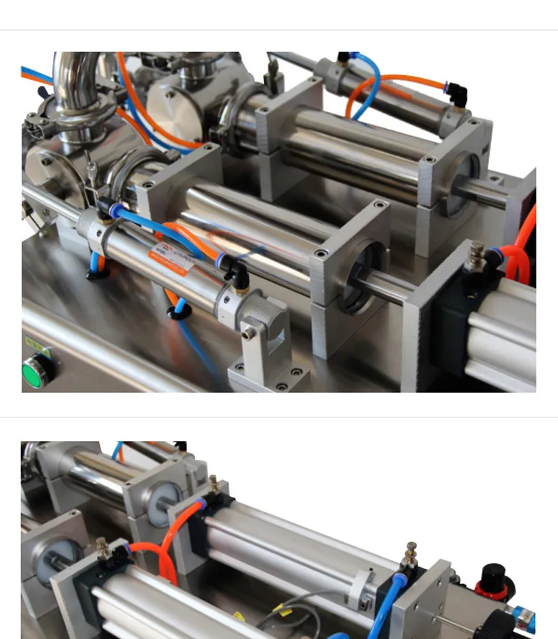OLOEY 10-100 мл горизонтальный двойной головки крем машина для розлива шампуня косметическая паста машина наполнения 950*420*380 мм