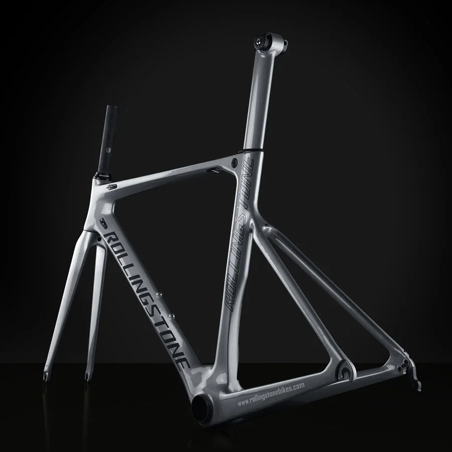 Excellent ROLLING STONE FINDER Road Carbon Frame set UCI approval Aero road frame set Chameleon Silver paint 45cm 47cm 50cm 52cm 2