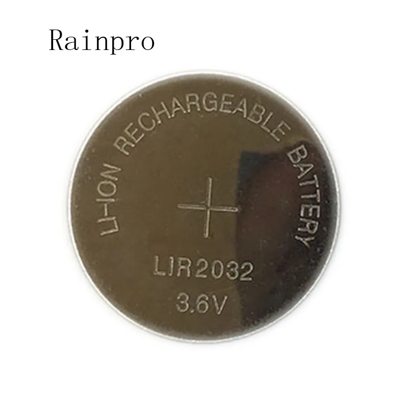 

5PCS/LOT LIR2032 Coin Cell Battery 2032 Lithium charging button battery Can Replace CR2032 for watches