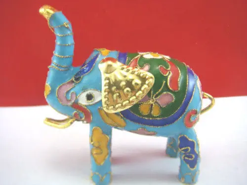 

One PCS Chinese Ornament elephant Cloisonne Enamel craftwork elephant figurine