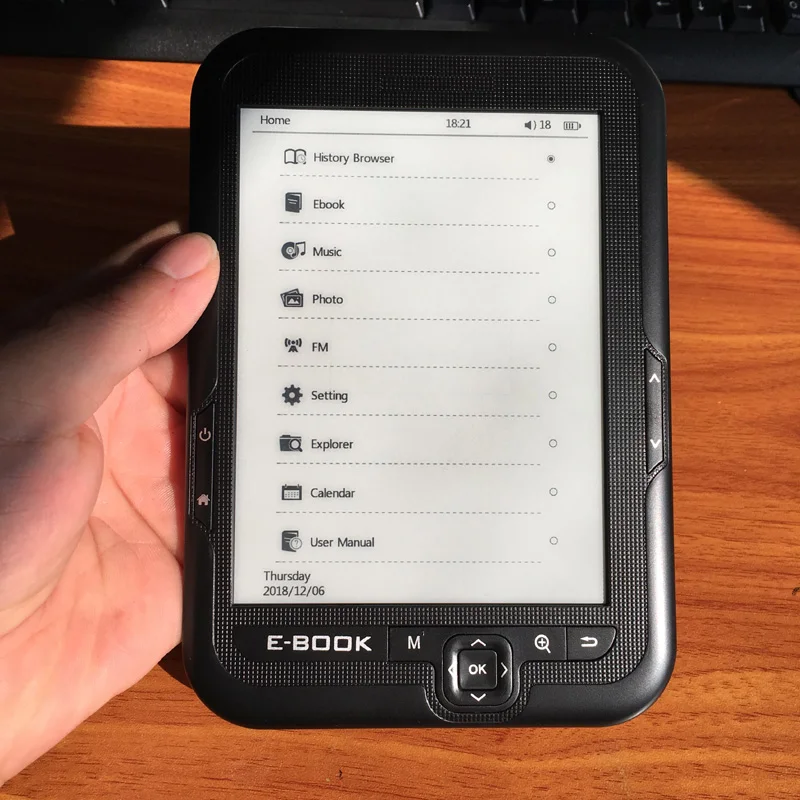 Электронные чернила e inK экран 6 дюймов 16 ГБ встроенная память Гб поддержка SD карты