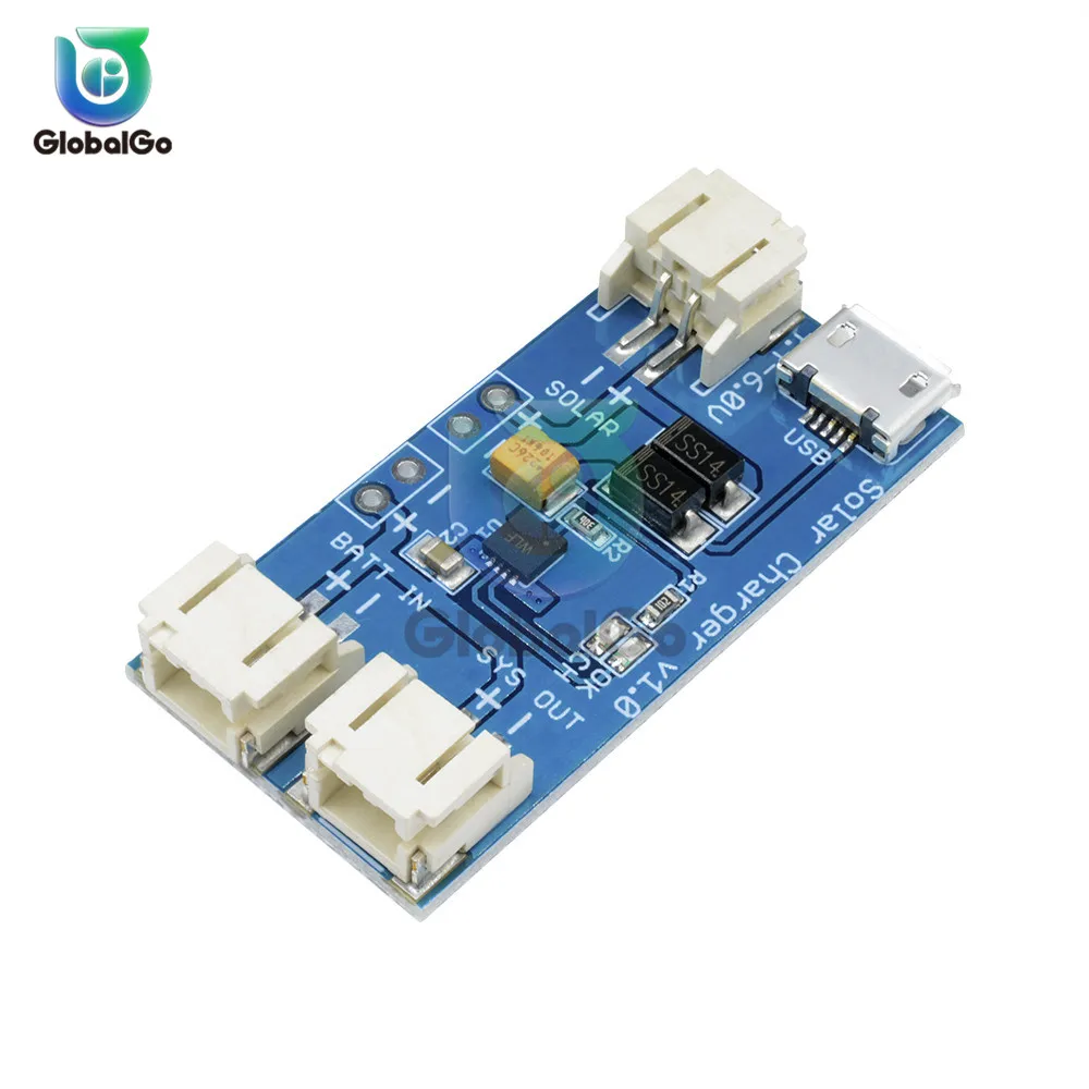 

Micro USB Solar Panel Mini Solar Lithium Battery Charger Board Lipo Battery Charging Module for Outdoor Home Diy CN3065 500mA