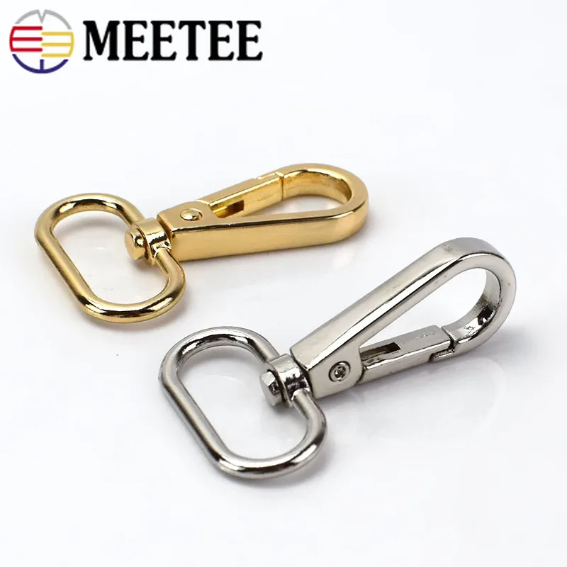 10/20 шт Meetee 25 мм металлическая сумка собачий триггер Пряжка защелкивающийся