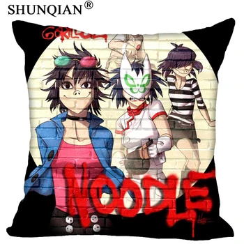 

Custom Pillowcase Gorillaz Square Zipper Pillow Cover 35X35,45X45,60X60cm(Two Sides) Print Your Pictures Pillow Cases