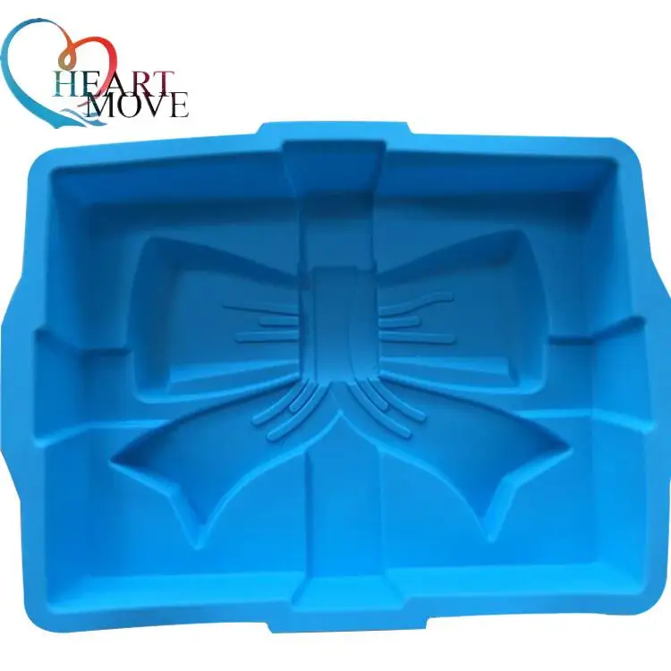 HEARTMOVE Nice Big Rectangle Bowknot silicone cake mold bakeware form for cake bakery Accessories DIY Tools DIY Bow Cake Pan