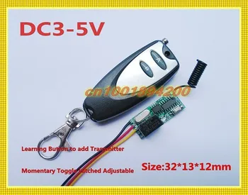 

Radio Remote Control Switch Lighting Uiversal Remote Controller DC3V DC5V Digital Learning Code Momentary Toggle Latched