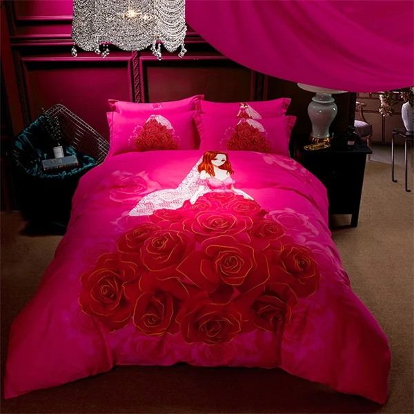 Lavender Rose Flowers Teen Girl Cute Bedding Set Queen King Size Duvet ...