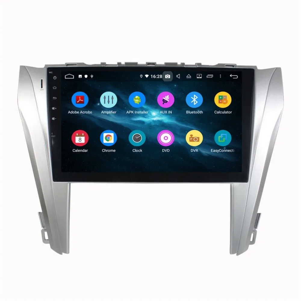 Sale DSP 4GB RAM 2 din Octa Core 10.1" Android 9.0 Car DVD Player for Toyota Camry 2014 2015 RDS Radio GPS WIFI Bluetooth 4.2 USB DVR 4