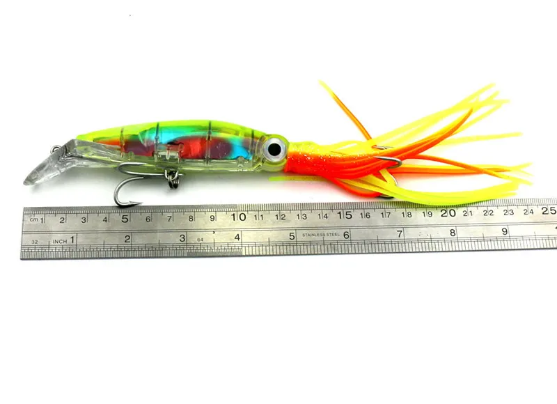 Lifelike Big Octopus Squid Jig Fishing Lure 14cm40g Hard Plastic Artificial Bait with Treble Hooks Fishing Tackle Accessories (9)