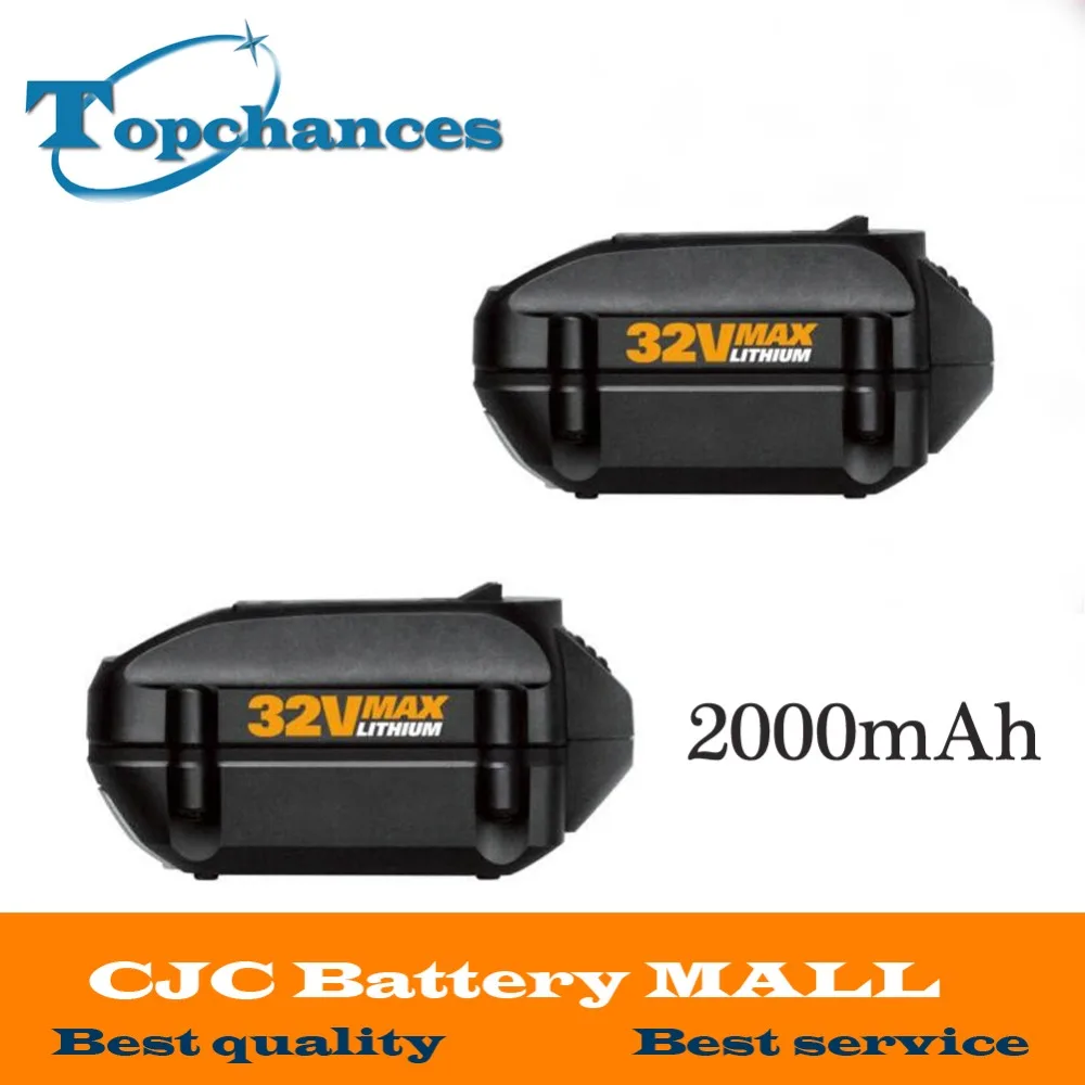 2xHigh Quality WA3537 MAX Lithium 2 0 Ah Battery Replacement for WORX Models WG175 WG575 WG575