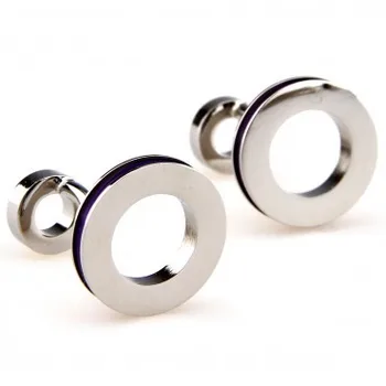 

Blue Dubble Circle Cufflink 15 Pairs Free Shipping