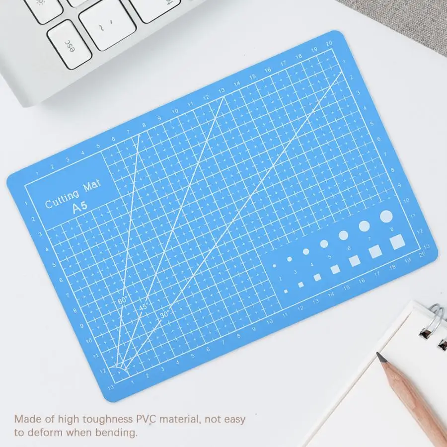

A5 Grid Lines PVC Cutting Mat Self-healing Paper Leather Fabric Cutting Board High Toughness Hot Sale