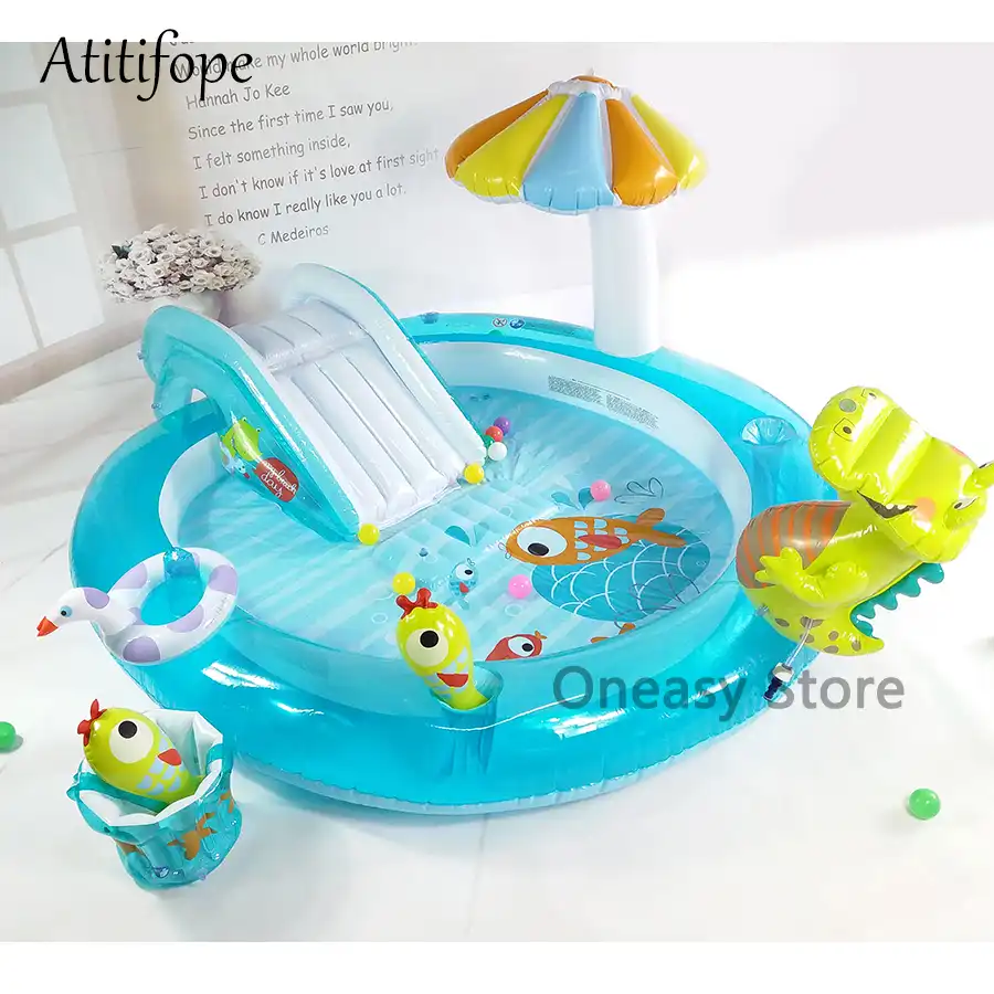 baby swimming pool with umbrella