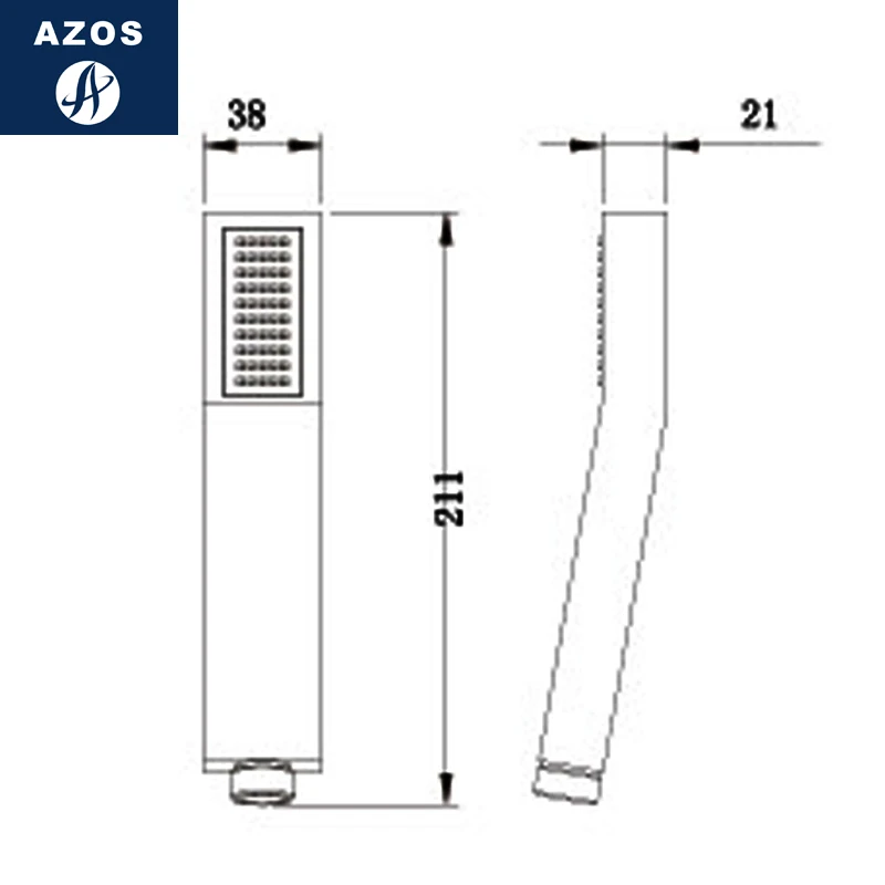 Azos душевая подставка латунная хромированная подъемная и осенняя с одной функцией поворотный кронштейн Экономия пространства душевая комната круглая HSSJ016A