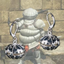 Игра темная душа Ожерелье Косплей лук рыцарь ожерелье лук серьга с логотипом Винтаж Хэллоуин вечерние реквизит