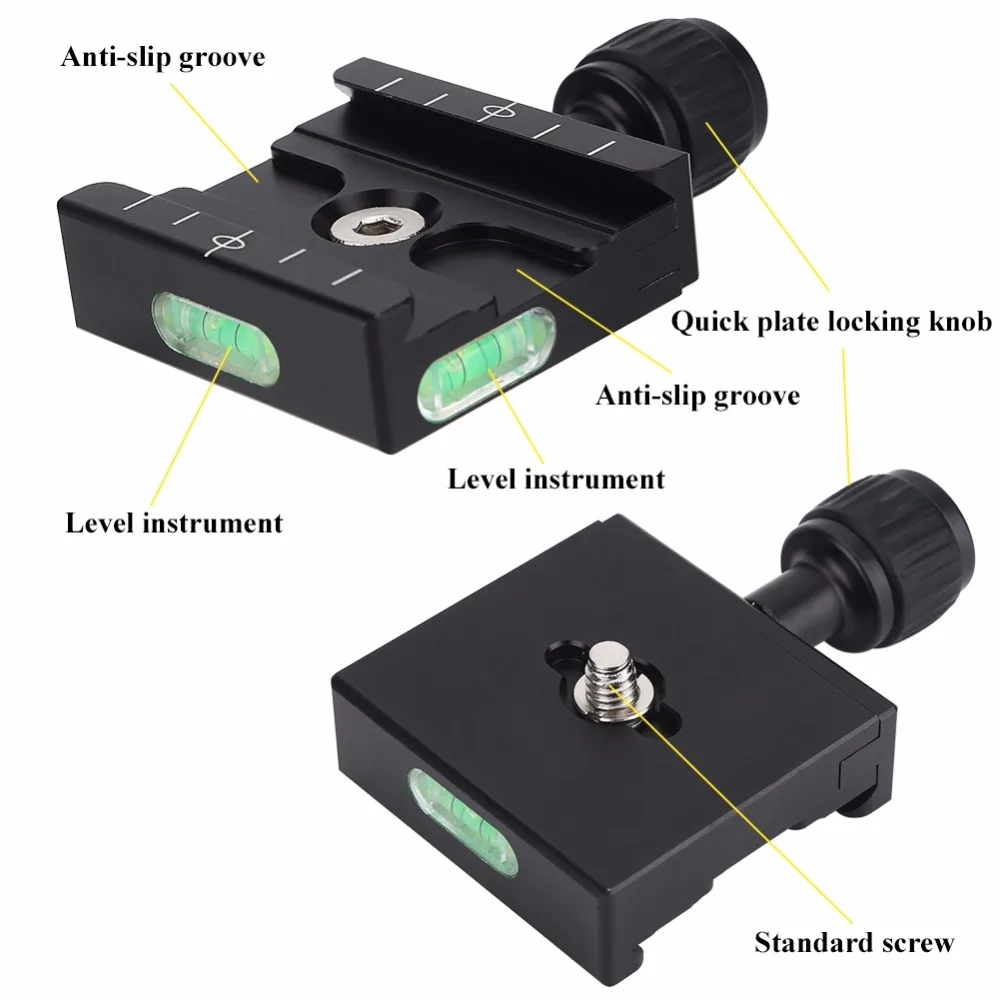 QR-50S металлический зажим для быстроразъемной пластины для Arca-Swiss штатив с шаровой головкой камеры БЫСТРОРАЗЪЕМНАЯ пластина аксессуары высокого качества