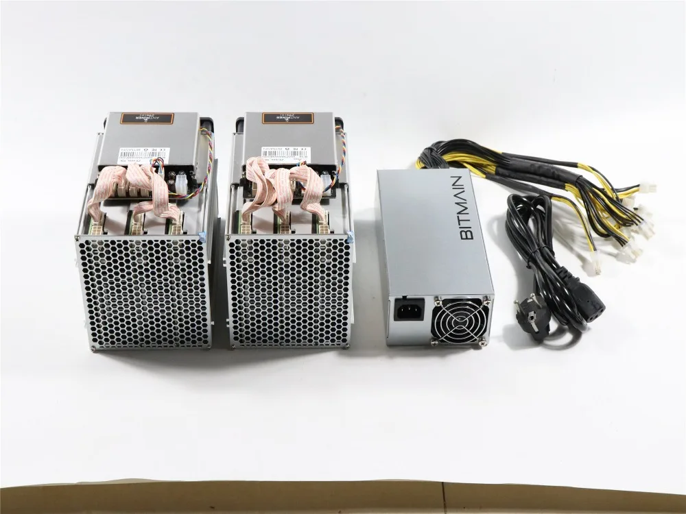 2 шт б/у Antminer Z9 Mini 10k Sol/s 300W с 1pc BITMAIN APW3 1600W PSU Asic Equihash Miner Mine ZEN ZEC BTG