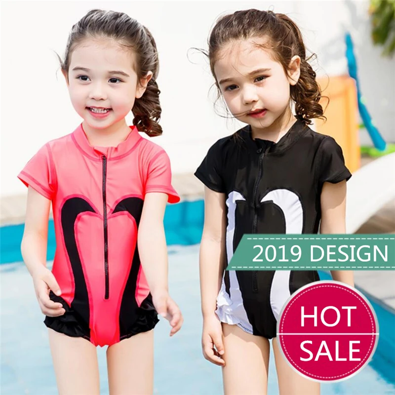 2019 New kids rashguard baby girls rash guard short sleeve one piece