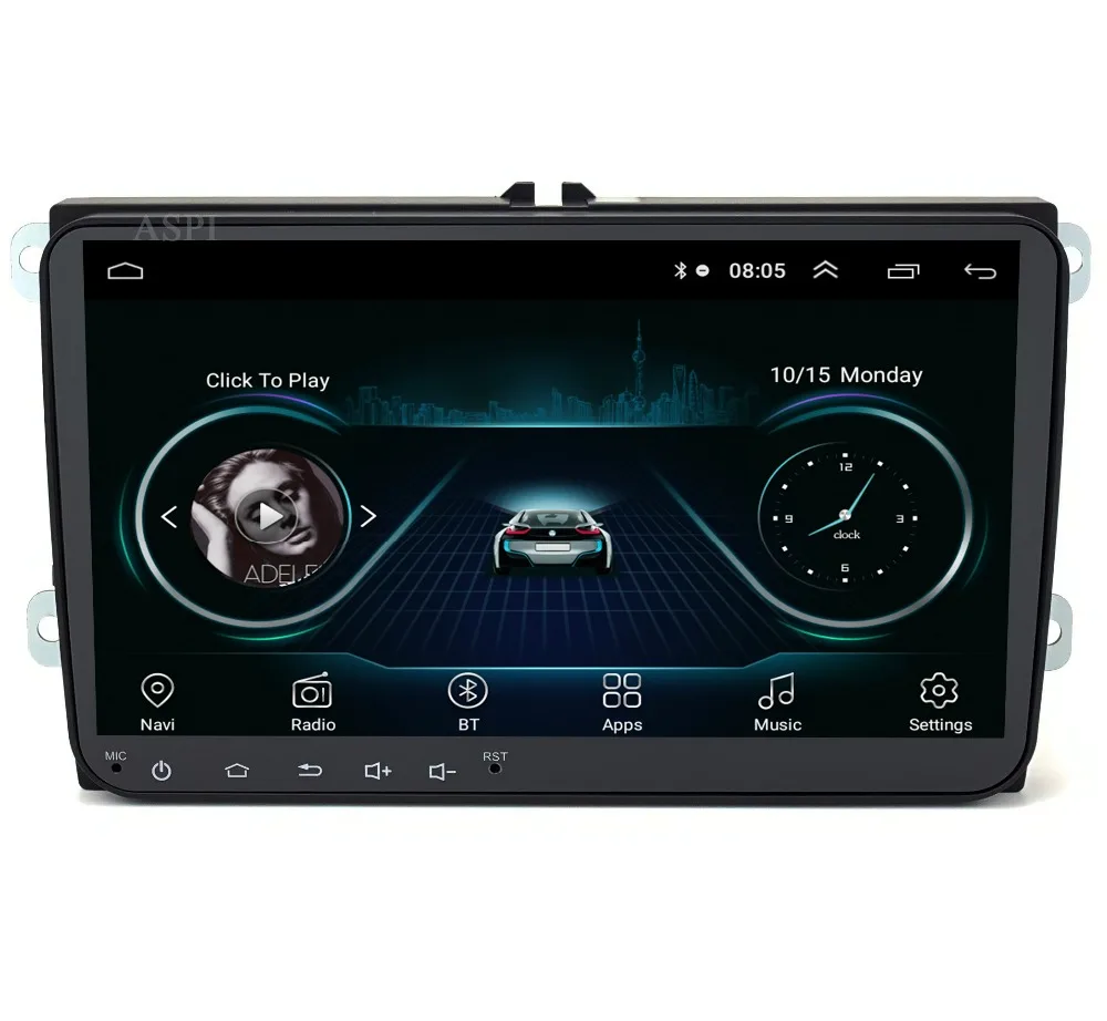 

Android 8.1 Car DVD Player GPS for VW T5 Transporter Multivan Touareg with wifi BT Stereo Radio