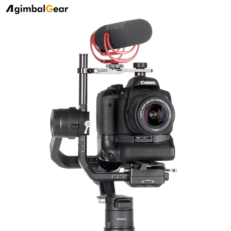

Hot DH-06 DSLR Top Mounting Fixed Bracket Stand w Microphone Cold Shoe Mount for DJI Ronin S Stabilizer/ Gimbal Accessories Kits