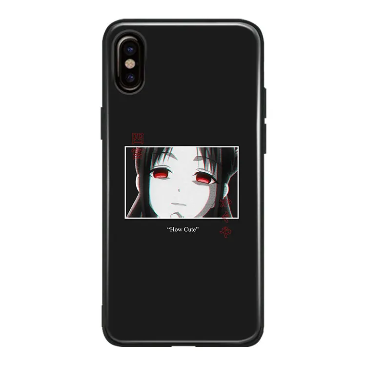 Чехол для телефона Kaguya Shinomiya из закаленного стекла с надписью Love Is War мягкий