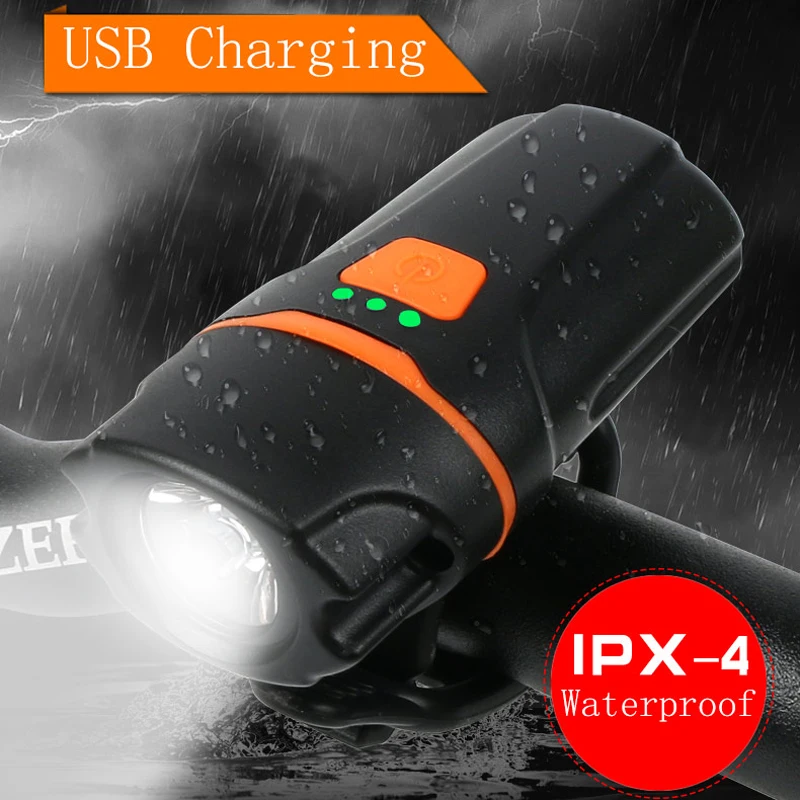 Велосипедная лампа Водонепроницаемая мини для горного велосипеда с usb зарядкой