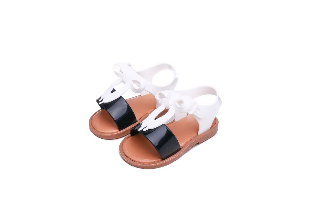 Mini Melissa Ultragirl Единорог новые оригинальные прозрачные сандалии для девочек детские сандалии детская пляжная обувь для малышей 14-18 см