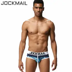 JOCKMAIL брендовые пикантные Для мужчин нижнее белье трусы бикини скольжения Хомбре cueca Гей чехол WJ человек трусы нижнее белье для геев из