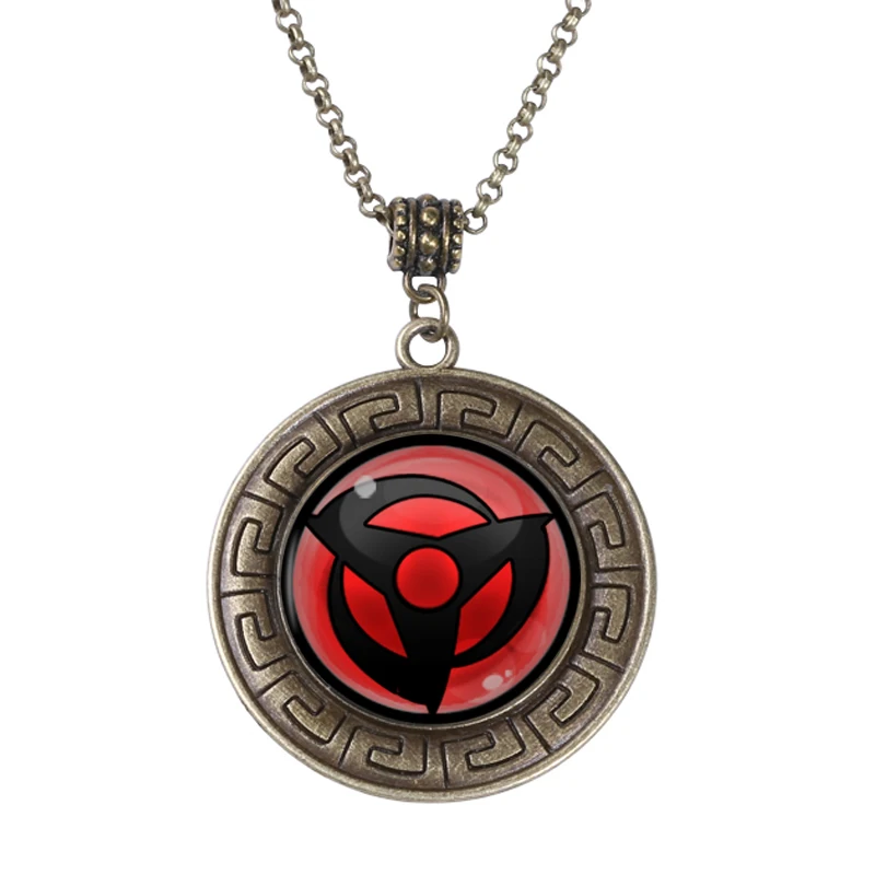 Naruto Sharingan Shippuuden Eye Bronze Pendant Necklace Naruto Charm