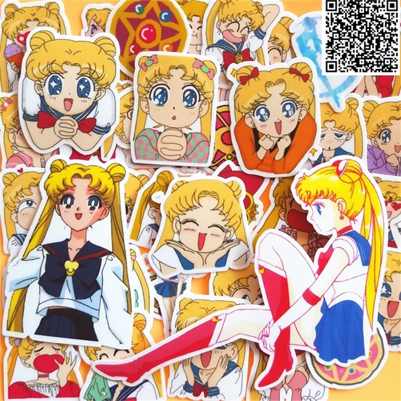 

30 pcs Beauty warrior daily stickers for Home decor on phone book macbook laptop sticker decal fridge skateboard doodle toy