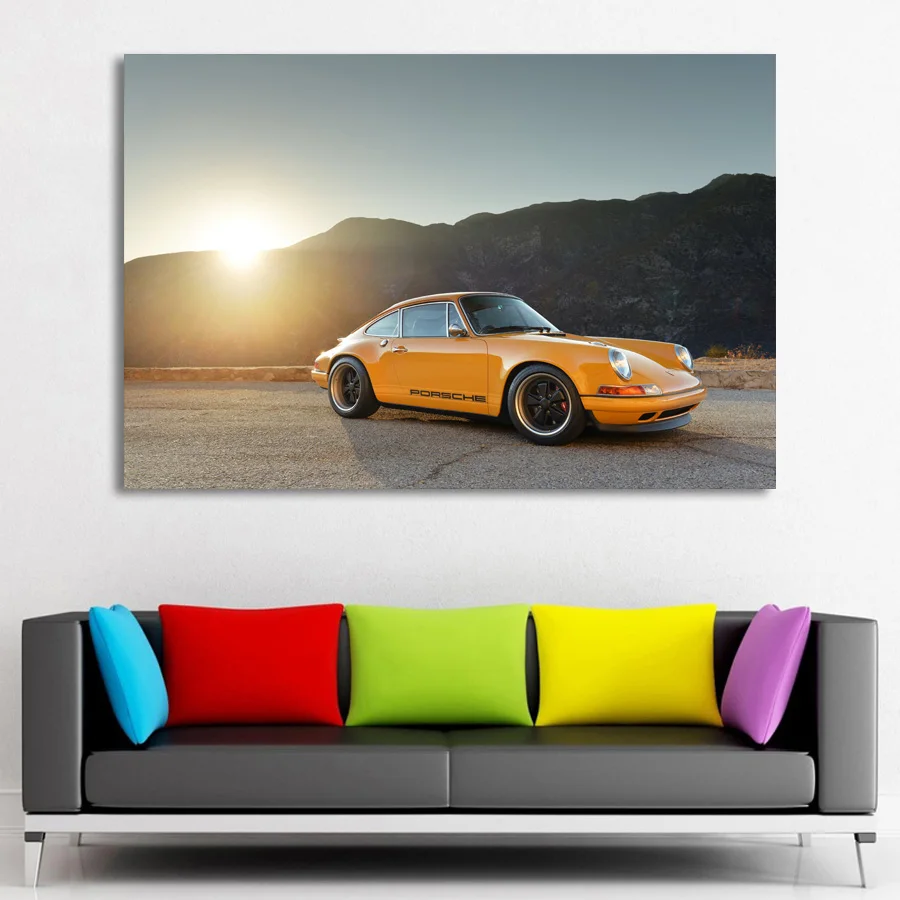 

2010 Singer 911 Vintage Car Wall Art Picture Posters and Prints Canvas Art DIY Framed Paintings For Room Decor